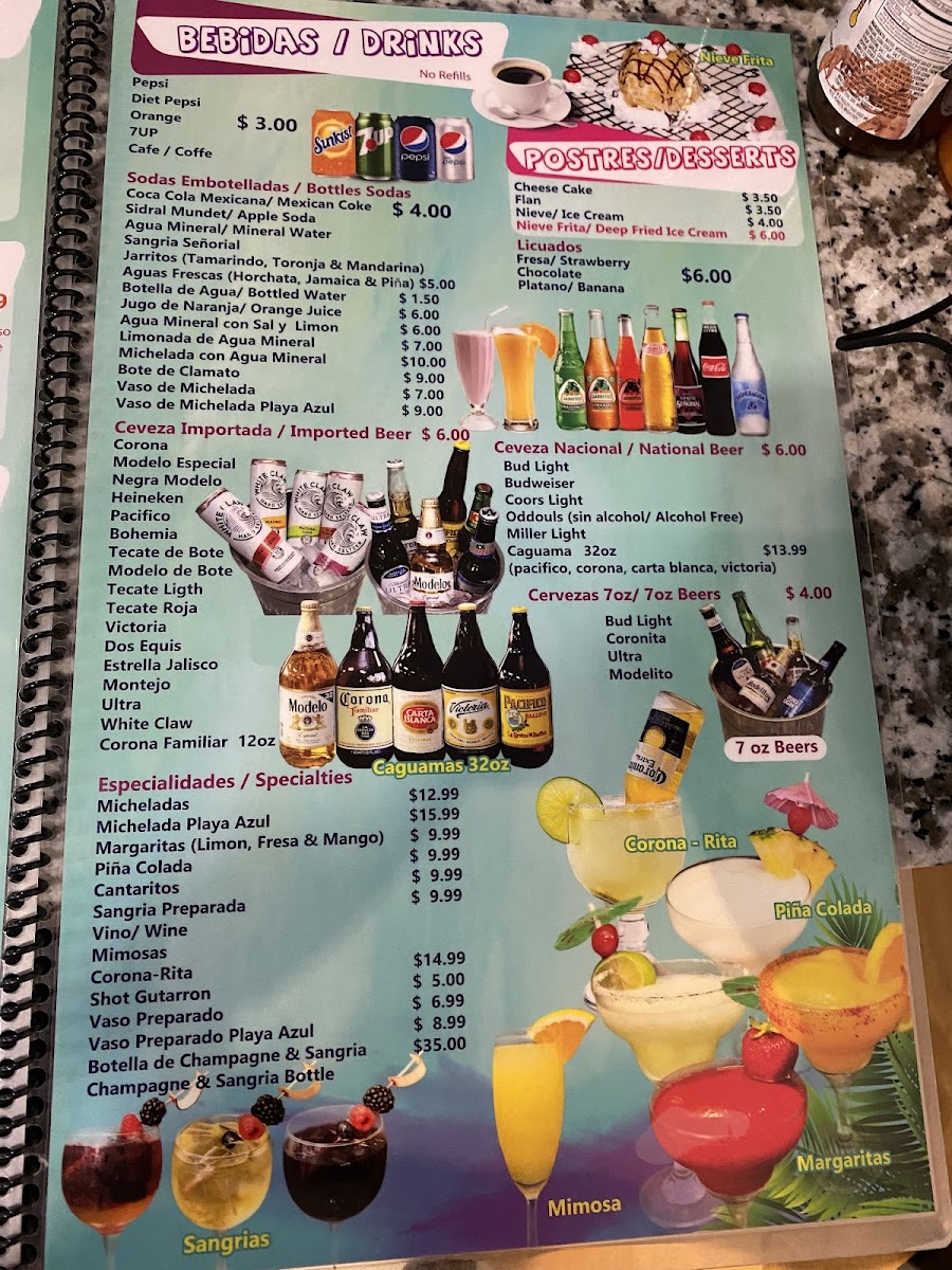 Mariscos Playa Azul Menu - Image 1