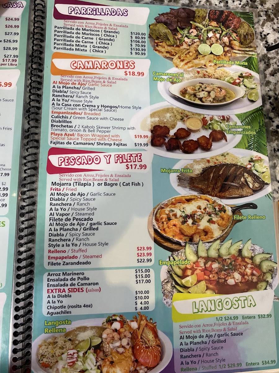 Mariscos Playa Azul Menu - Image 4